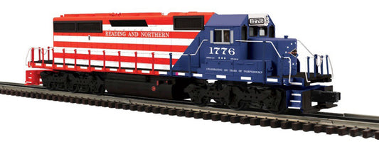 Atlas O PREMIER # 30138772 SD40-2 LOCOMOTIVE READING AND NORTHERN 1776 (RED/WHITE/BLUE) - 3RL