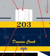 ( ETA Late 2025 ) E-Z Catch Custom Northern Alberta Railway Cab 203  MTH Premier GP-9 # 20-22025-1