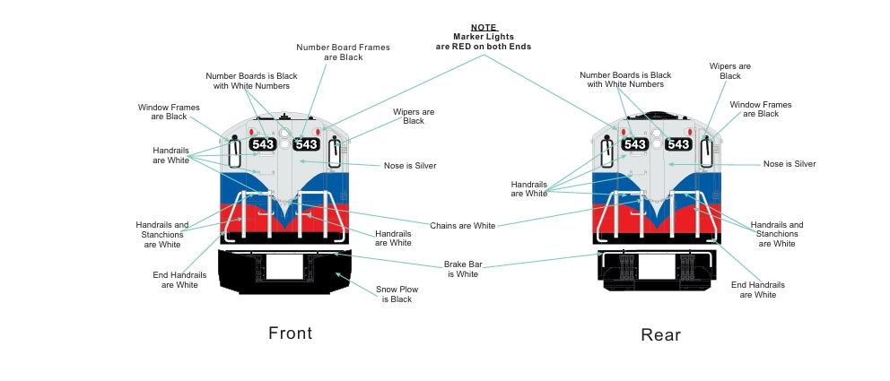 ETA Late 2025 / Early 2026 Exclusive E-Z Catch MTH Premier Metro North GP-9 ( Cab # 543 No Torpedo Tubes )