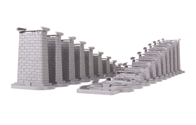 MTH # 40-1145 O Gauge 24-Piece Graduated Trestle System For Lionel Fastrack