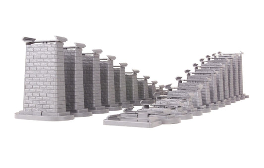 MTH # 40-1145 O Gauge 24-Piece Graduated Trestle System For Lionel Fastrack