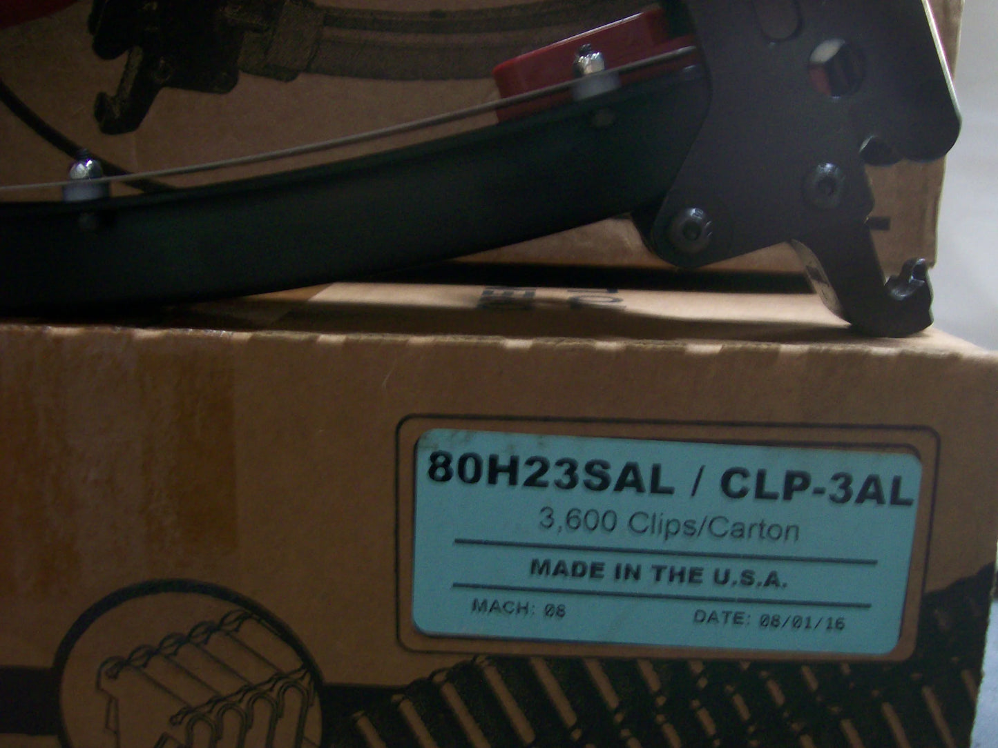 Encore Hartco Eclipser ( Red Version ) 2000-4157T Clinch Clip Tool w/ Box of CLP-3AL Clips ( 3600pcs )