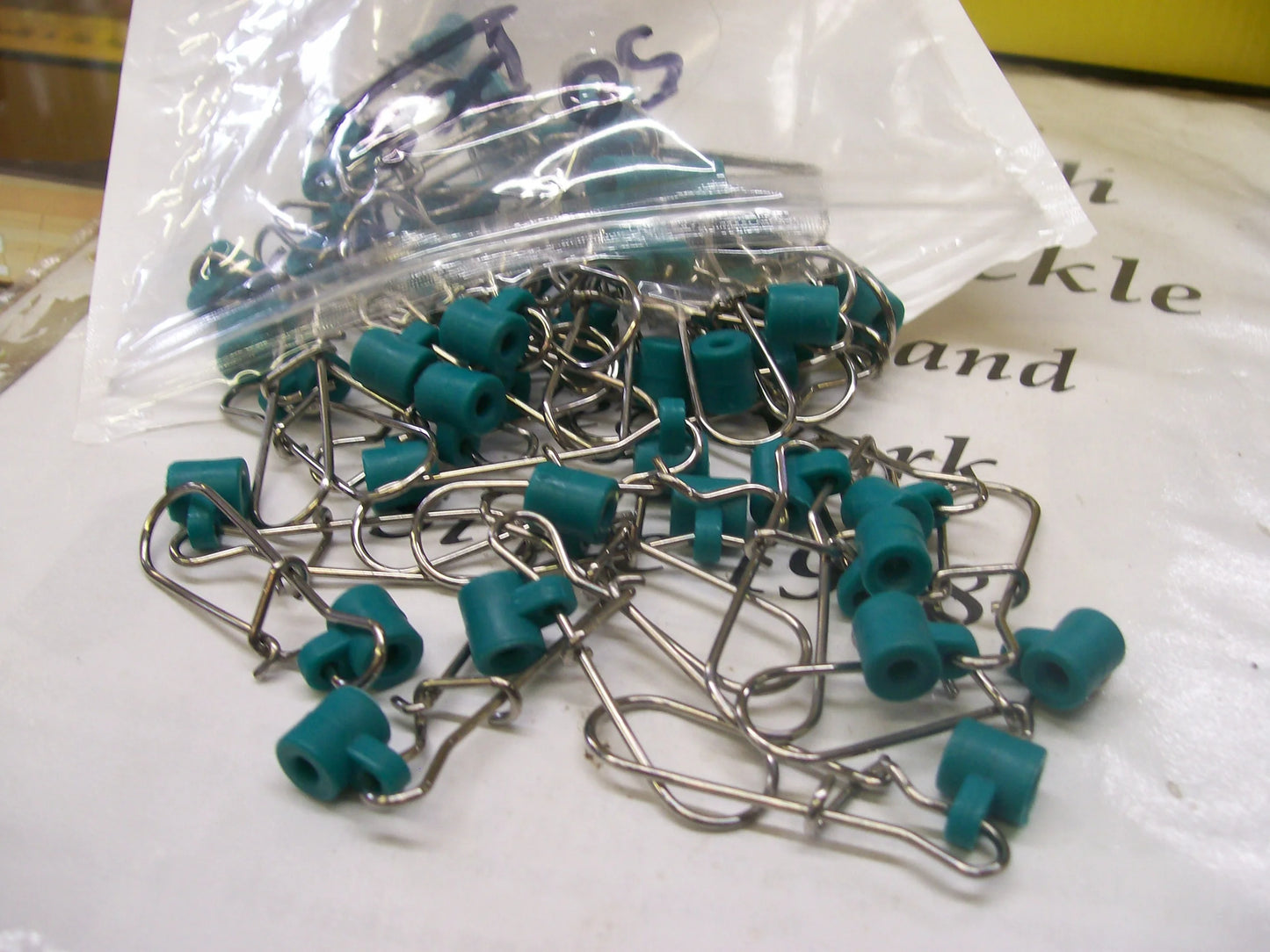 Super Heavy Duty 50 Pack Green Sinker Slides ( Fish Finders ) for Braided Lines