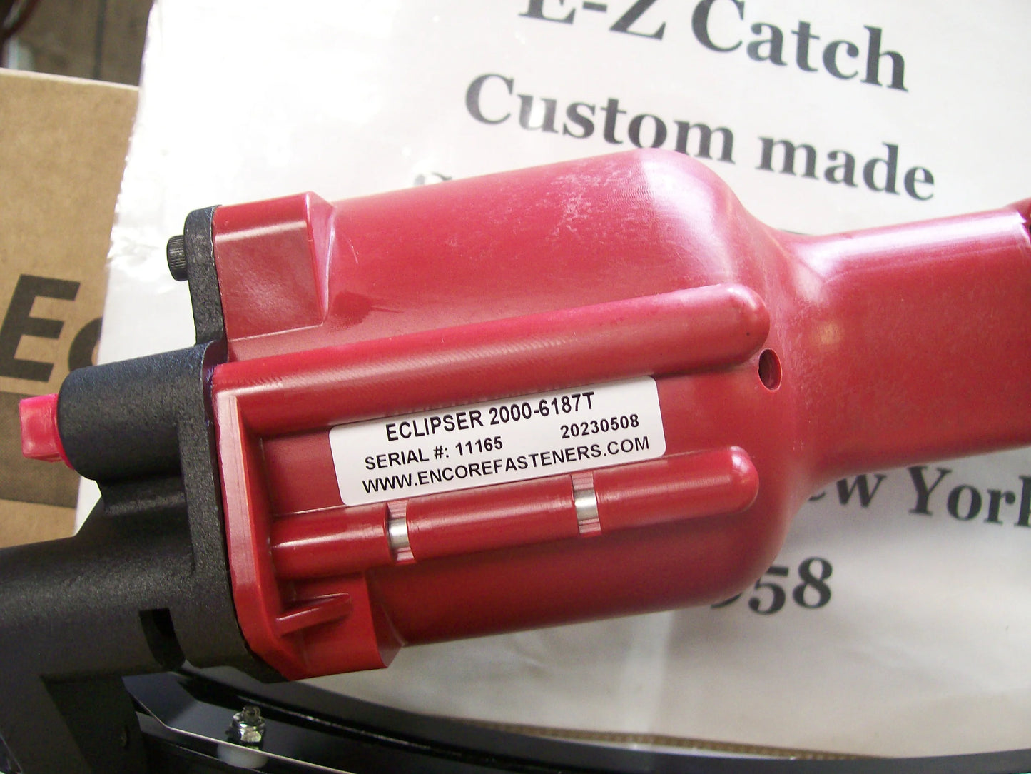 Encore Hartco Eclipser Red # 2000-6187T Clinch Clip Tool with ( WA34TW ) # 101H23SALEX ALUMINUM CLIPS