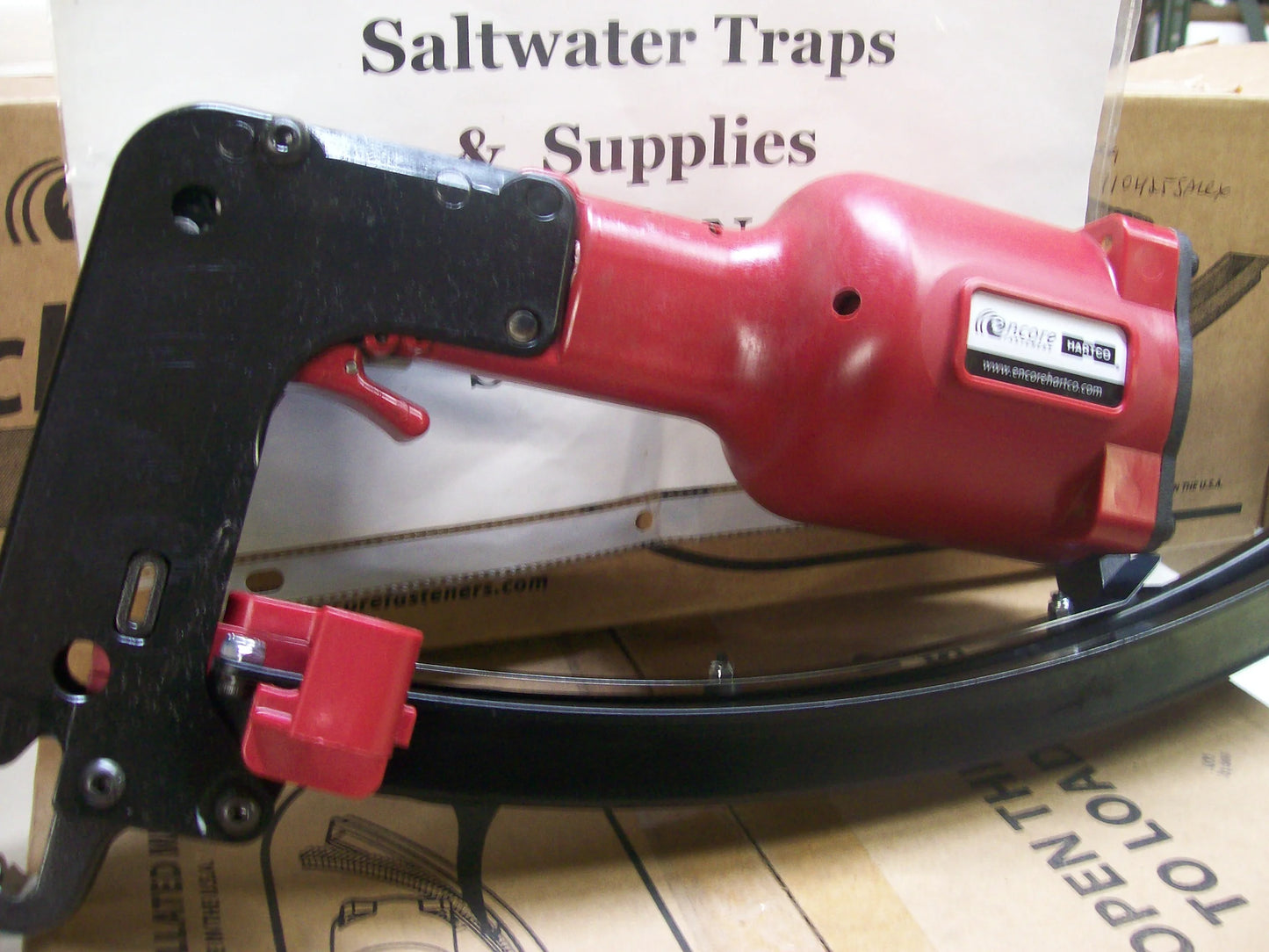 Encore Hartco Eclipser Red # 2000-6187T Clinch Clip Tool with ( WA34TW ) # 101H23SALEX ALUMINUM CLIPS