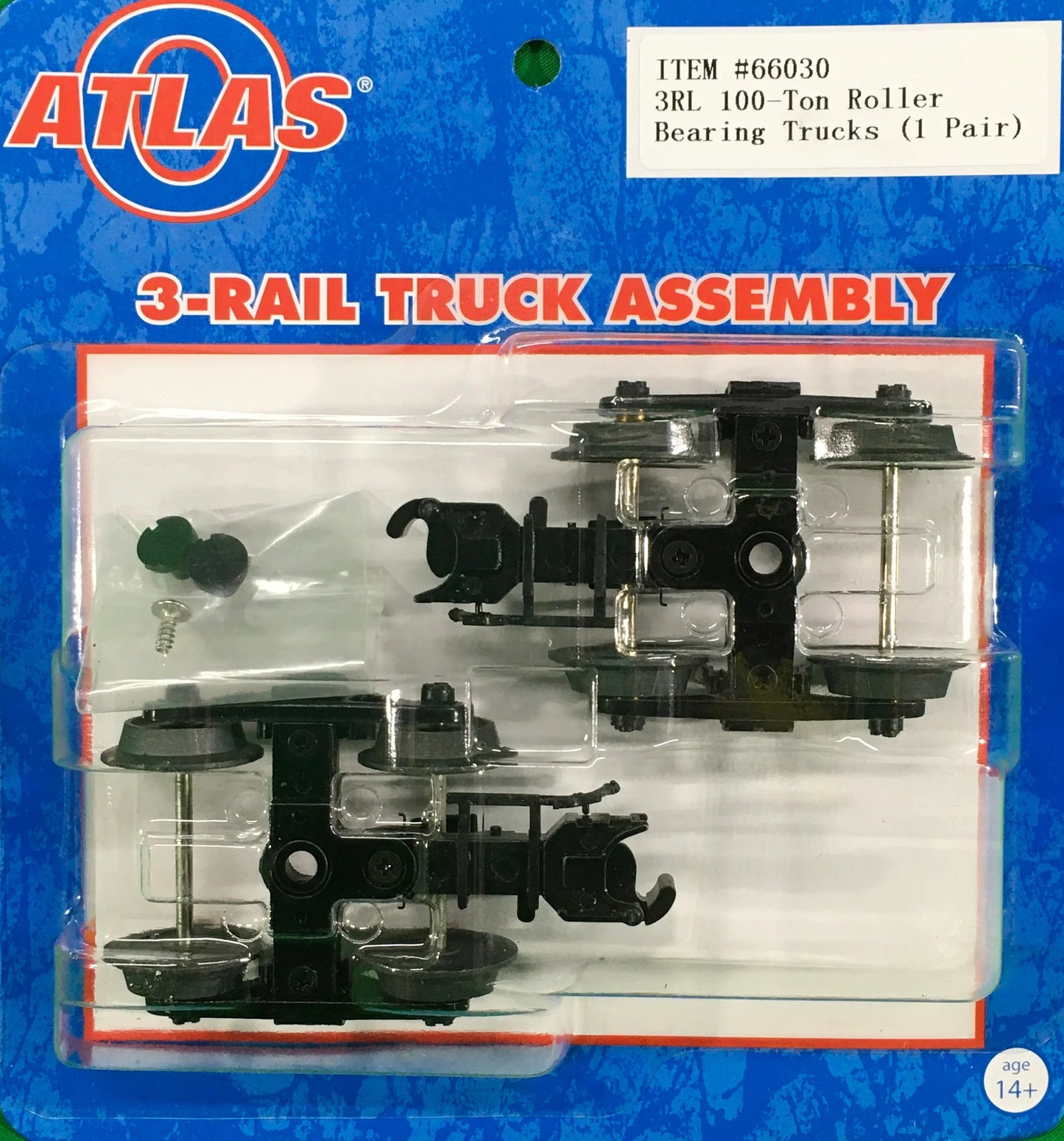 Atlas O # 66030  3-Rail 100-Ton Roller Bearing Trucks