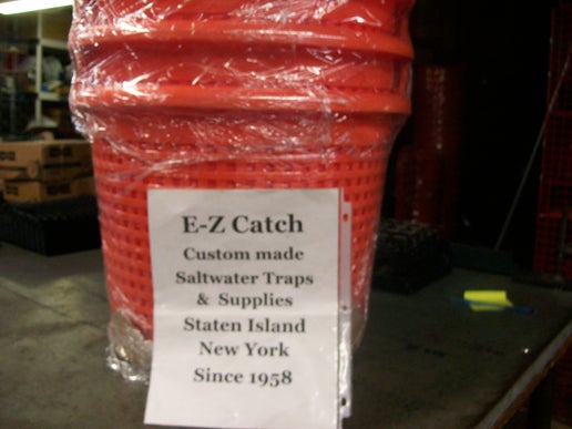 E-Z Catch 5-Pack ( PICK UP ONLY ) # 37030 Large Plastic Orange Crab & Fish Baskets