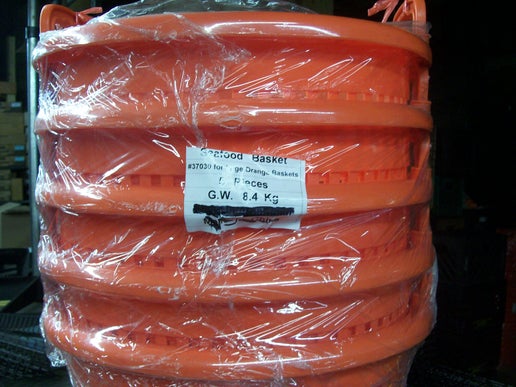 E-Z Catch 5-Pack ( PICK UP ONLY ) # 37030 Large Plastic Orange Crab & Fish Baskets