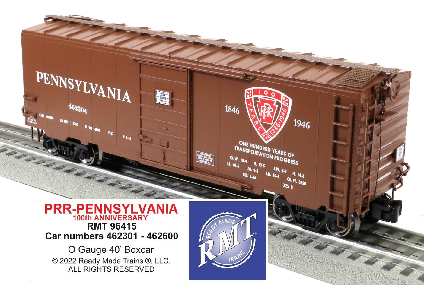 RMT # 96415 Pennsylvania 100th Anniversary 40' PS-1 Boxcar
