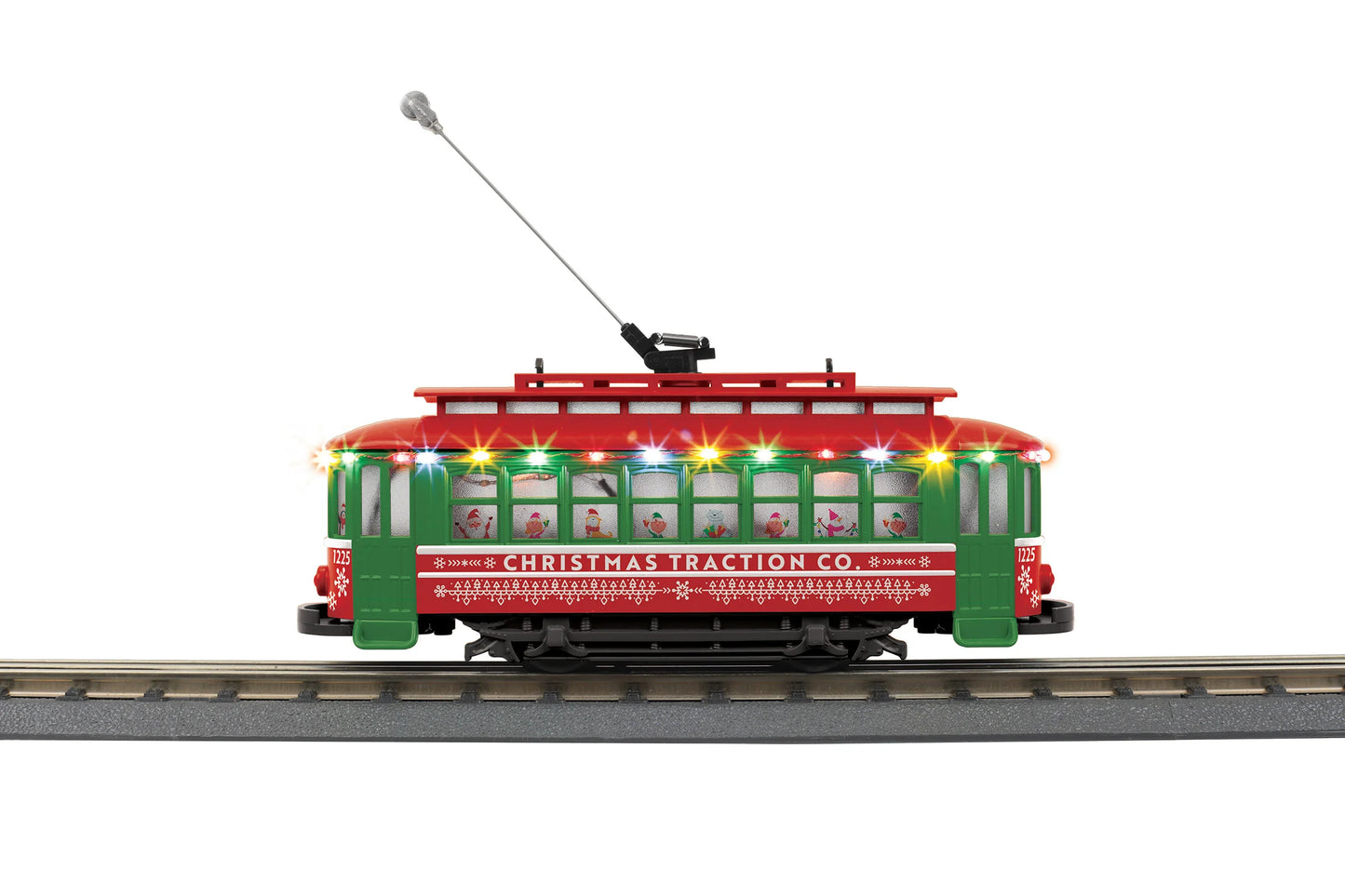 Christmas Bump & Go Trolley with LED Lights  # 30-5244 ( 2024 version )