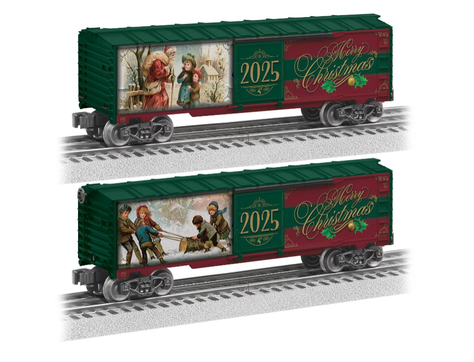 In Stock Lionel 2025 Annual Christmas O Gauge Box Car # 2528100